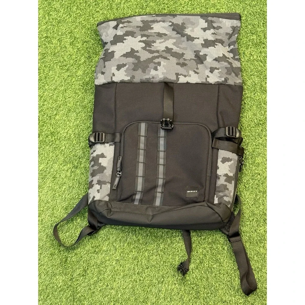 Oakley Backpack Utility Rolled Up Black Camo Blackout School